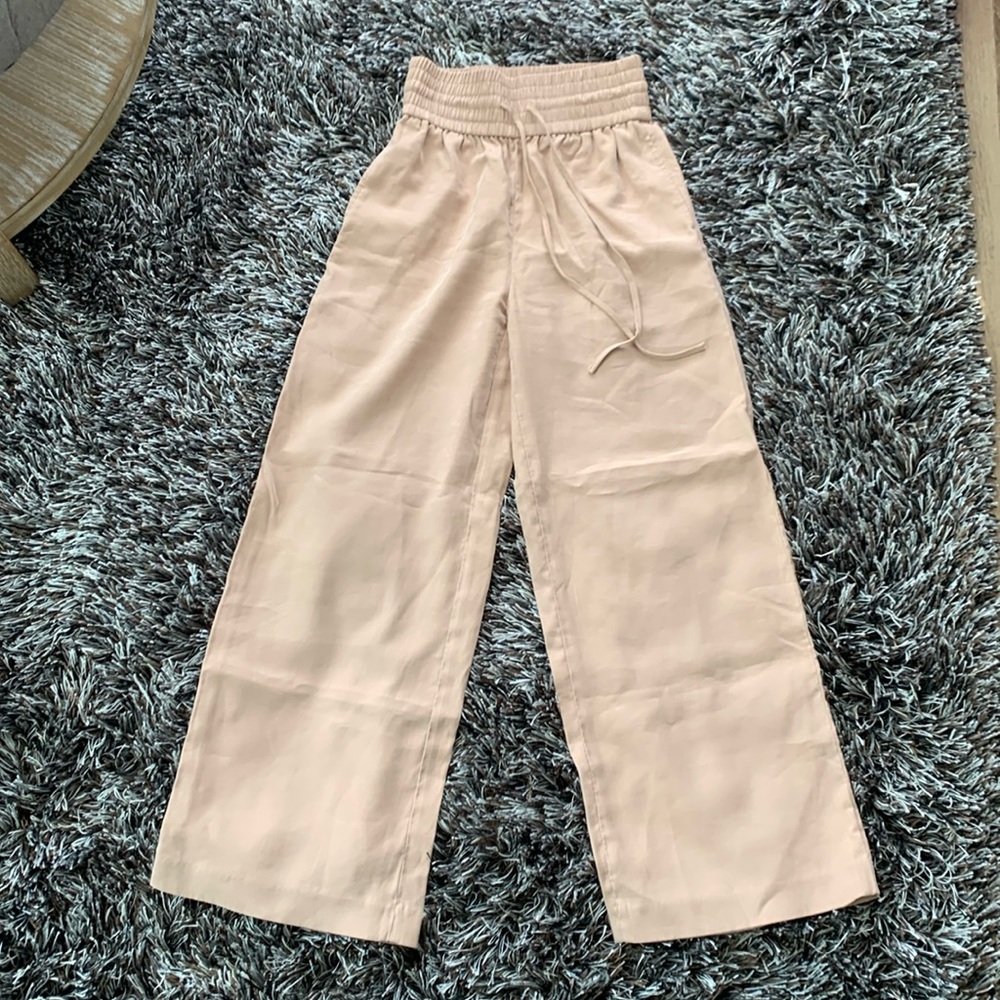 Open Edit Drawstring Wide Leg Pants